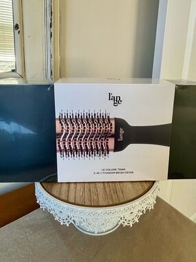 Lange 2-in-1 Titanium Brush Dryer in Rose Gold and Black